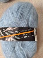 6 Bollen Mohair Garen - Lichtblauw, Ophalen of Verzenden, Nieuw, Breien of Haken, Wol of Garen