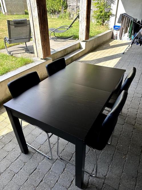 Eettafel – Verstelbaar in lengte – Inclusief stoel, Huis en Inrichting, Tafels | Eettafels, Gebruikt, 50 tot 100 cm, 200 cm of meer