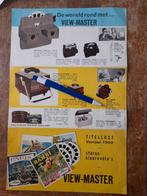 Viewmaster View-Master reclame folder titellijst 1966., Ophalen of Verzenden
