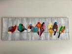 Canvas 150-60 cm vogels muurdecoratie, Ophalen of Verzenden