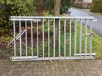 Hekwerk en poort, Tuin en Terras, Tuinhekken en Hekwerk, Ophalen, Gebruikt, IJzer, Spijlenhekwerk
