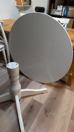 Tafel IKEA Ingatorp Wit, Huis en Inrichting, Gebruikt, Ophalen of Verzenden, Vijf personen of meer, Ovaal