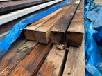 Houten Palen 10x10  5 x 3 meter en 5 x 3.67 meter, Gebruikt, Balk, Overige houtsoorten, Ophalen