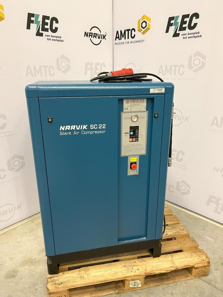 Zuigercompressor Narvik SC 22, Doe-het-zelf en Verbouw, Compressors, Nieuw, 6 tot 10 bar, Minder dan 25 liter, 200 tot 400 liter/min