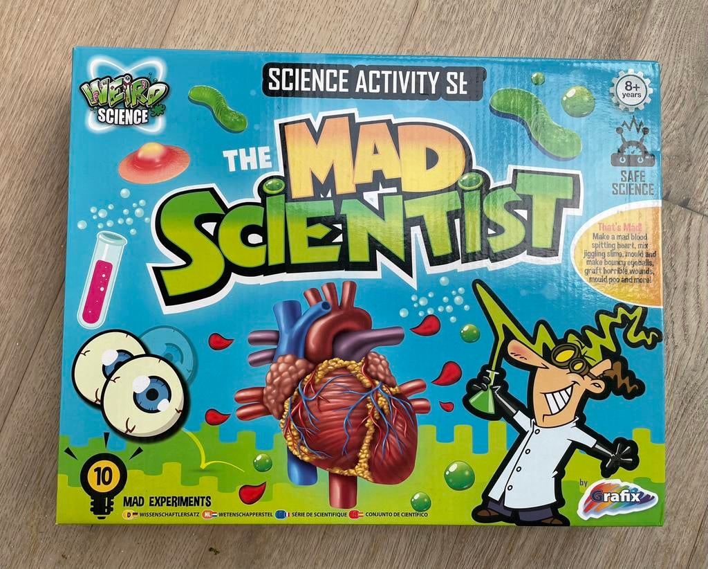 The mad scientist wetenscahppelijke proefjes, Kinderen en Baby's, Speelgoed | Educatief en Creatief, Ophalen of Verzenden, Nieuw