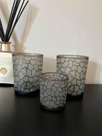 3 lifestyle waxinehouders, Tuin en Terras, Bloempotten, Kunststof, Rond, Ophalen of Verzenden, Zo goed als nieuw