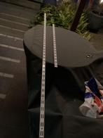 50% korting op Duraline rails dubbel wit 100 + 200 cm, Doe-het-zelf en Verbouw, Ophalen of Verzenden, Zo goed als nieuw, 250 mm of meer