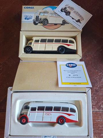 Corgi toys Classics AEC Regal coaches 2 stuks Nu €17,99 beschikbaar voor biedingen