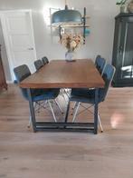 Eettafel + 6 stoelen, Huis en Inrichting, Ophalen, 200 cm of meer, Zo goed als nieuw, Vijf personen of meer