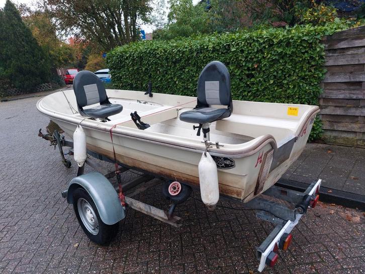Botinbas 4.20 Visboot / tourboot + trailer inruil mogelijk, Watersport en Boten, Vis- en Consoleboten, 10 tot 30 pk, 3 tot 6 meter