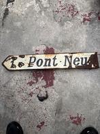 Vintage Pont-Neuf Straatnaambord, Antiek en Kunst, Antiek | Emaille, Ophalen of Verzenden