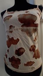 top,maat 38/40,M,beige,sport,apart,mesh,stoer,zomer,vakantie, Maat 38/40 (M), Verzenden, Beige, Vila