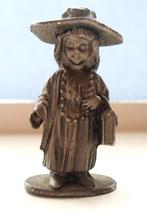 Tinnen beeld. Vrouw met tasje. 92% Tin. Artil. Jaren '90, Antiek en Kunst, Antiek | Tin, Ophalen of Verzenden