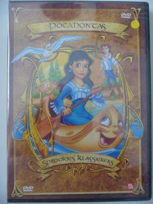 16P: Pocahontas sprookjes klassiekers (in plastic), Cd's en Dvd's, Dvd's | Tekenfilms en Animatie, Nieuw in verpakking, Alle leeftijden