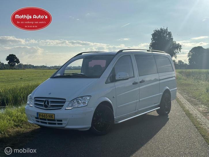 Mercedes Vito Bestel 122 CDI 320 Lang Dubbelcabine Luxe Auto, Auto's, Bestelauto's, Bedrijf, Te koop, ABS, Airconditioning, Alarm
