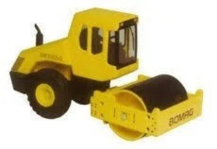 BOMAG BW213 2010 gele cabine, Hobby en Vrije tijd, Modelauto's | 1:87, Nieuw, Hijskraan, Tractor of Landbouw, Overige merken, Ophalen of Verzenden