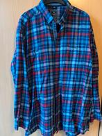 Redmond Flanellen Overhemd - Blauw Geruit - Maat XL, Ophalen of Verzenden, Zo goed als nieuw, Blauw, Halswijdte 43/44 (XL)