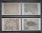 4 Historische kaarten Schermer, Alkmaar, N-H, Heerhugowaard, Ophalen of Verzenden