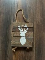 Houten kerst hanger met hert, Diversen, Kerst, Ophalen of Verzenden, Nieuw