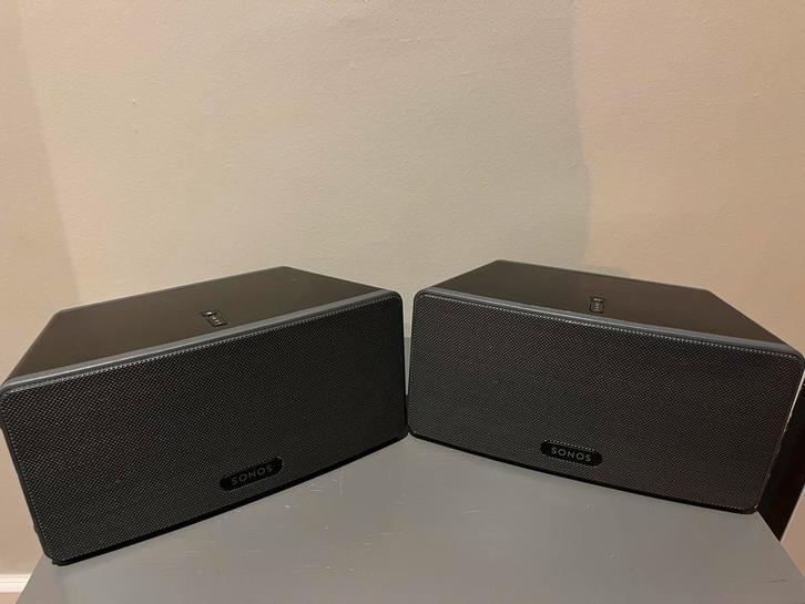 SONOS PLAY;3 ZWART SET | ZGAN, Audio, Tv en Foto, Luidsprekers, Zo goed als nieuw, Front, Rear of Stereo speakers, Minder dan 60 watt