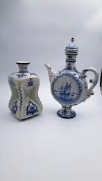 2 x Delfts Blauwe Vaas en Kan, Antiek en Kunst, Antiek | Keramiek en Aardewerk, Ophalen of Verzenden