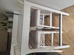 Ikea eettafel wit met 3 stoelen, Huis en Inrichting, Tafels | Eettafels, Ophalen of Verzenden, Zo goed als nieuw, Rechthoekig