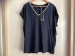 Yesta blauw shirt maat 46 met studs, Ophalen of Verzenden, Nieuw, Blauw, Shirt of Top