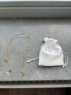 Nieuwe ketting met hanger M goldplated, Overige materialen, Verstelbaar, Nieuw, Ophalen of Verzenden