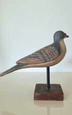 Volkskunst decoratieve lokvogel houten duif op voet, Ophalen of Verzenden