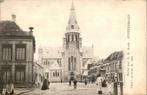 Steenbergen Markt met R.K. Kerk TOPKAART zie beschrijving, Ongelopen, Ophalen, Voor 1920, Noord-Brabant