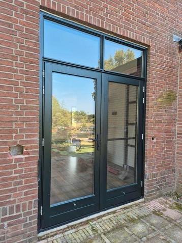 Meranti houten tuindeuren met bovenlicht en hordeuren!  beschikbaar voor biedingen
