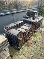 160 Nibre Vlakke Zwarte Dakpannen, Doe-het-zelf en Verbouw, Dakpannen en Dakbedekking, Gebruikt, Steen of Klei, Zwart, Ophalen of Verzenden