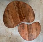 MOET WEG Houten Bijzettafels Organische Vorm, Ophalen, 50 tot 100 cm, Zo goed als nieuw, Overige vormen