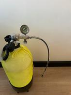 Duikfles met manometer, Ophalen of Verzenden, Gebruikt, Duikfles