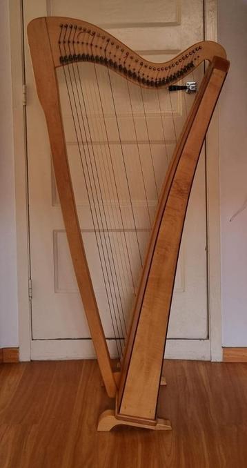 Te koop: sierlijke Hans den Brok harp (34 snaren)