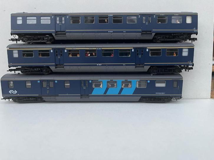 HO 3 ns rijtuigen, Hobby en Vrije tijd, Modeltreinen | H0, Nieuw, Wagon, Gelijkstroom, Overige merken, Analoog, NS, Ophalen of Verzenden