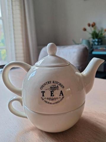 Theepot en theemok set 2 in 1 / twee in één  beschikbaar voor biedingen