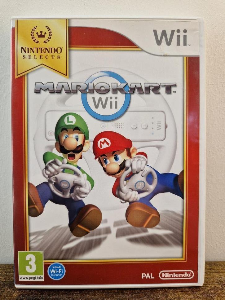 Mario Kart Wii [Nintendo Selects editie], Spelcomputers en Games, Games | Nintendo Wii, Zo goed als nieuw, Racen en Vliegen, 3 spelers of meer