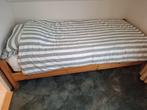 1 PERSOONS BED KOMPLEET, Ophalen, 100 cm, Eenpersoons, Bruin