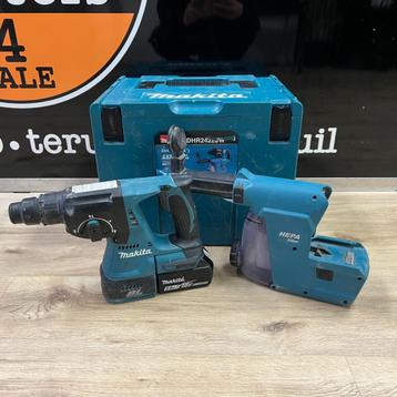 Makita DHR242 + stofafzuiging + 18V Accu | Gebruikt beschikbaar voor biedingen