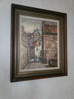 Schilderij 'Huisje aan de Jeker' - Wilhelmus Pie, Antiek en Kunst, Kunst | Schilderijen | Klassiek, Ophalen of Verzenden