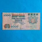 5000 cedi Ghana #012, Postzegels en Munten, Bankbiljetten | Afrika, Los biljet, Overige landen, Verzenden