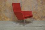 ZGANieuw! rode leren Label Don design fauteuil, Label Don, 75 tot 100 cm, Ophalen of Verzenden, Metaal