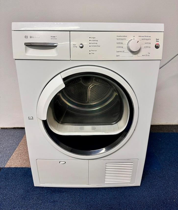 Bosch Maxx 7 condens droger 7 kg nette staat, Witgoed en Apparatuur, Wasdrogers, Zo goed als nieuw, Condens, Voorlader, 6 tot 8 kg