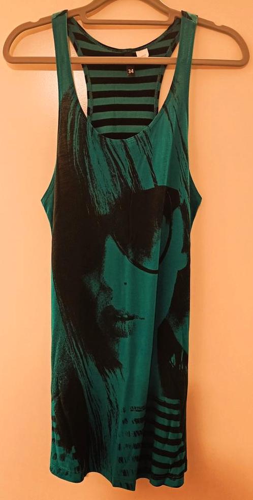 Racerback tuniek / mini-jurkje / lange top, Kleding | Dames, Blouses en Tunieken, Zo goed als nieuw, Maat 34 (XS) of kleiner, Groen