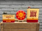 Vintage Shell Olie Blikken en Emaille Bord, Ophalen of Verzenden