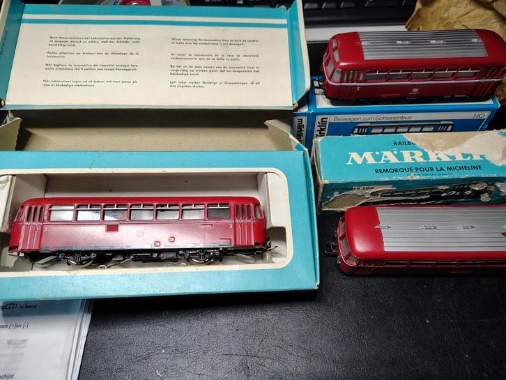 Märklin H0 3016 Railbus met 2 bijwagens 4018, Hobby en Vrije tijd, Modeltreinen | H0, Gebruikt, Treinset, Wisselstroom, Märklin