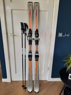 Ski's QUARTRO 163 cm incl skistokken, Sport en Fitness, Skiën en Langlaufen, Overige merken, Gebruikt, 160 tot 180 cm, Ski's
