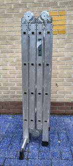 Te koop: Aluminium vouwladder 460 cm, Ophalen, Zo goed als nieuw, Ladder, Opvouwbaar of Inschuifbaar