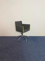 8 x Vergaderstoel Artifort Paco - antraciet/groen,, Ophalen, Gebruikt, Overige kleuren, Stof